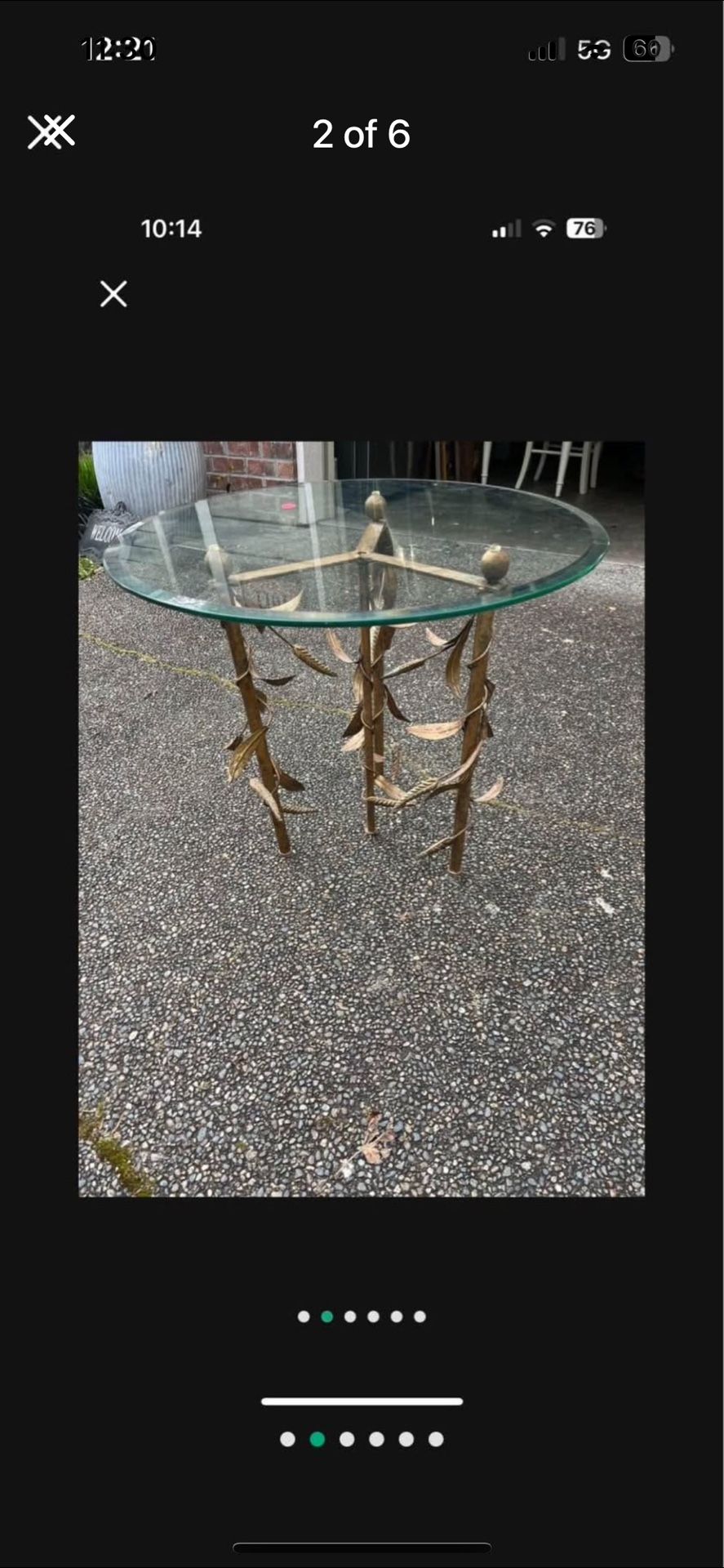 Hollywood Regency Side Table