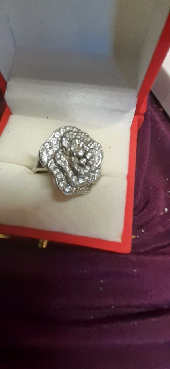 11.8 Grams Sterling & Rodiam 3kts Herkimer Diamonds