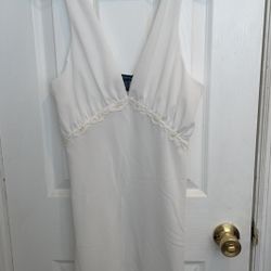 NWOT Jones New York white chemise size small