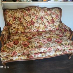 French 1929 ANTIQUE STYLE LOVESEAT