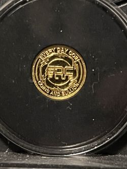 1/4 Gram Pure Gold Coin • 24k Fine Gold Bullion Round (.9999) • Every Day Coins & Bullion EDC Plug Custom Design in Protective Capsule