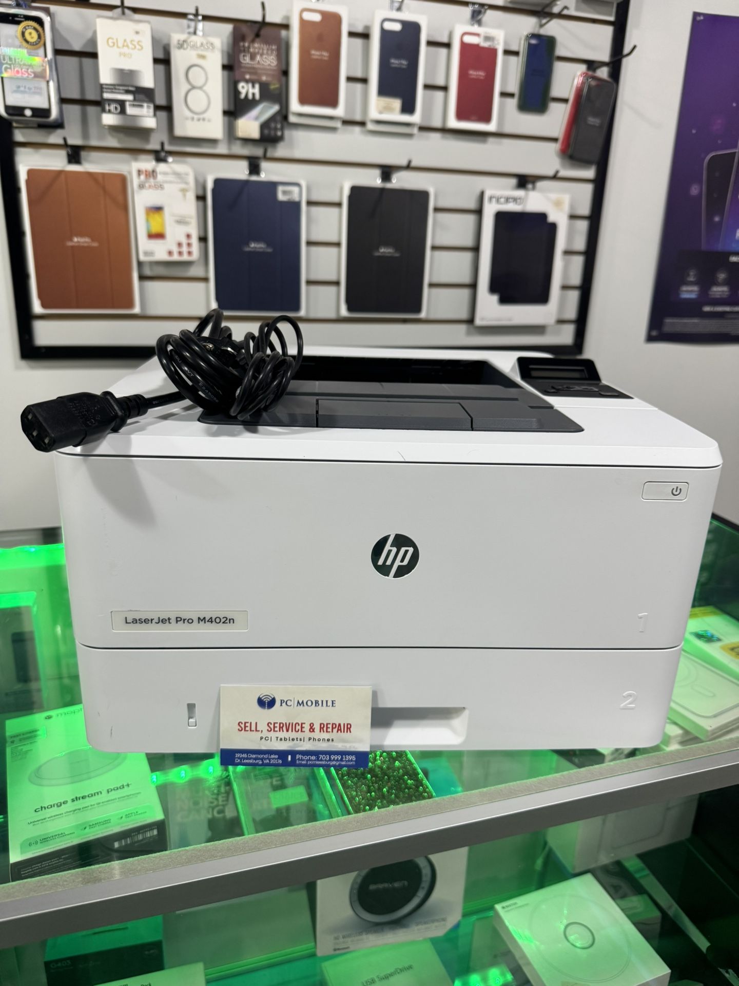 HP LaserJet Pro M402n Laser Printer M402 w/ Toner and Cables C5F93A