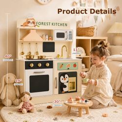 Wooden Play Kitchen - new