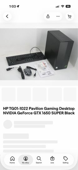 HP Pavilion Gaming PC – GTX 1650 SUPER, 16GB RAM, 256 GB SSD