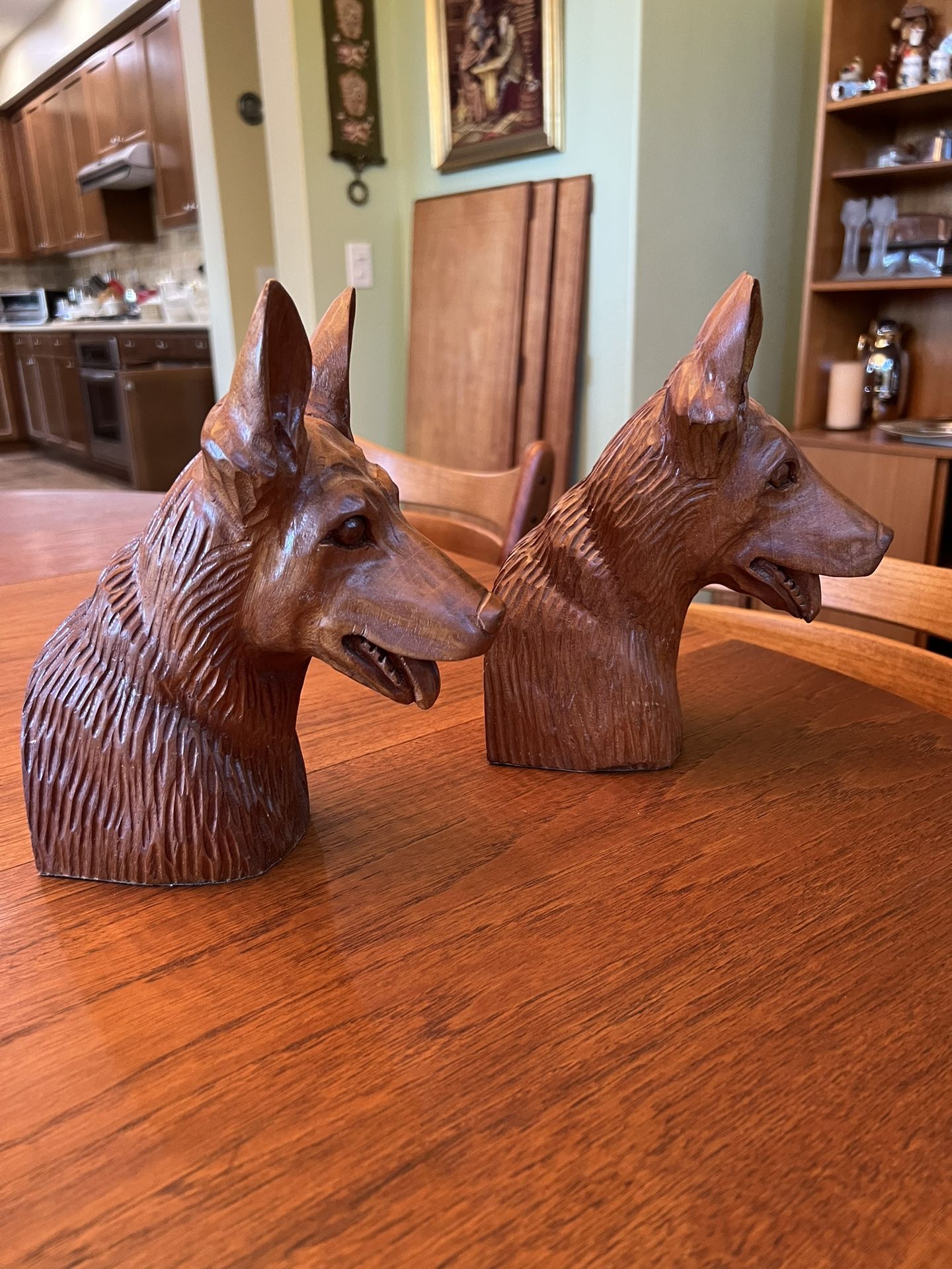 Wooden Book Ends -German Shepherds