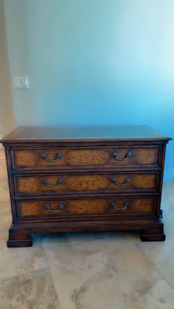 European Crossroads by John Richards Commode in inlaid wood furniture antique style dresser chest of drawers