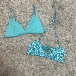 TWO Large bath, bathing suit tops
