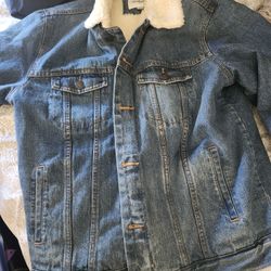 Men's Jean Jacket Large 