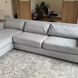 Sofa sectional West elm cb2 crate barrel