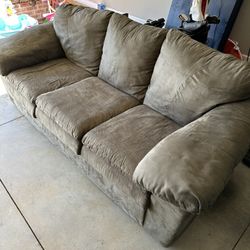 Olive Green Couch-6 Ft