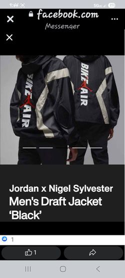 Jordan x Nigel Sylvester draft jacket size L (NO TRADES PRICE IS FIRM)