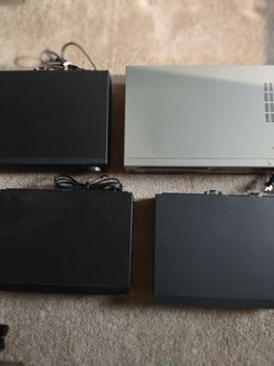 Four VHS Players