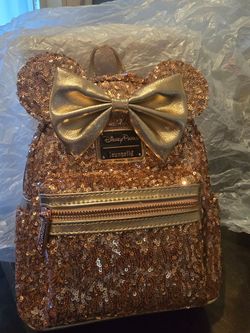 Loungefly Disney Parks Minnie Mouse Sequin Mini Backpack