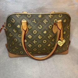 Dooney & Bourke “Lara” Logo Satchel + Dust Bag