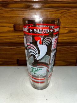 Vintage Rooster Cocktail Shaker Glass