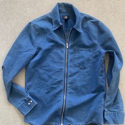 H&M Denim Zip Front Shirt Jacket