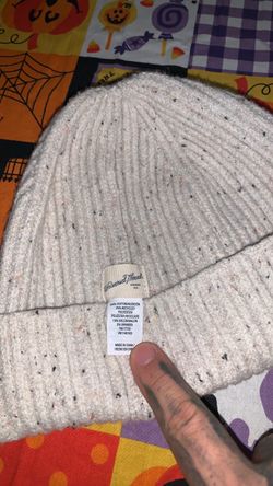 Gray white hat