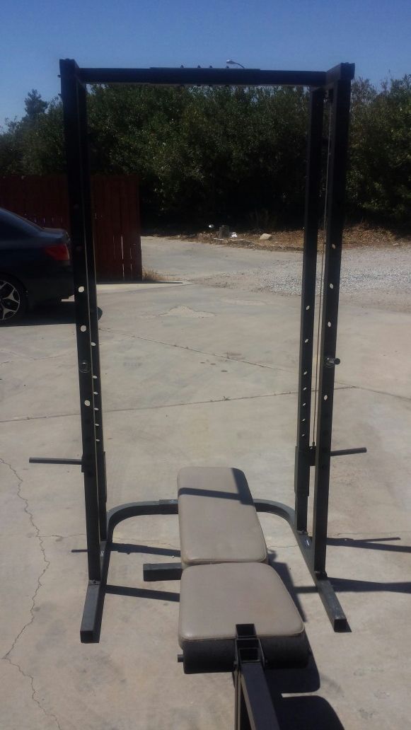 Weider Pro 545 bench / squat work out rack.