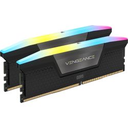VENGEANCE® RGB 32GB (2x16GB) DDR5 DRAM Up To 6400MT/s CL36 Memory Kit — Black
