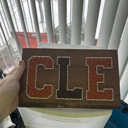 Cleveland Sign. Browns Colors. 