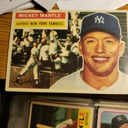 2 Of Baseball Card 135 Micky Mantle Back And Front 