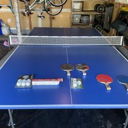 Kettler Ping Pong Table & Accessories For Sale - $120