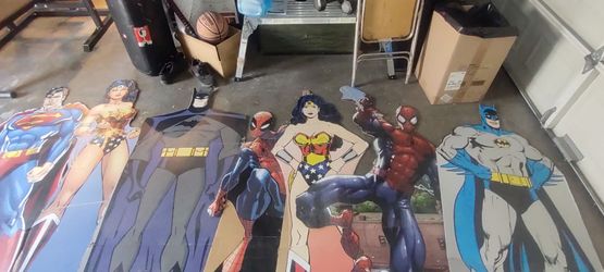 Comic book character standees