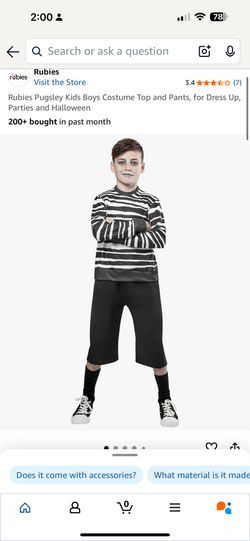 Pugsley, Wednesday, Addams Costume