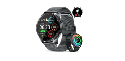 Smart Watch for Men Women Fitness: Make Answer Call Running Digital Mens Watches Waterproof for Android iPhone