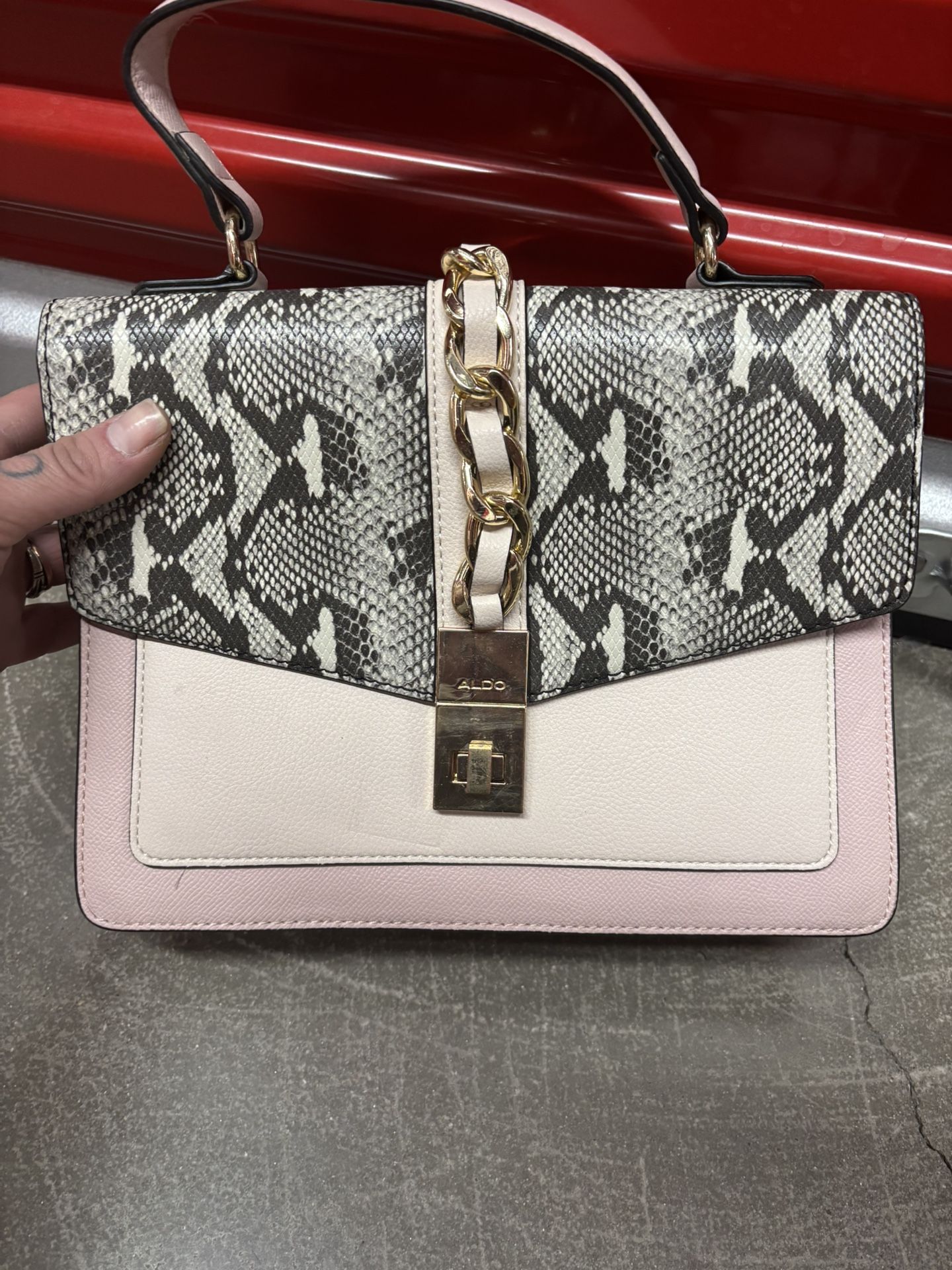 ALDO Snakeskin/Pink Handbag