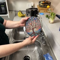 Hot Plates - Tree Of Life -  Textured Or Smooth Gla