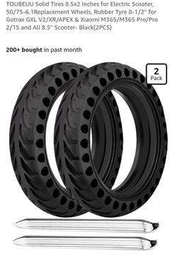 NEW SOLID TIRES 8.5 X 2 INCHES FOR ELECTRIC SCOOTER
