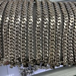 Silver Cuban Link Bracelet 