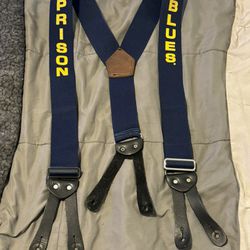 Prison Blues Suspenders