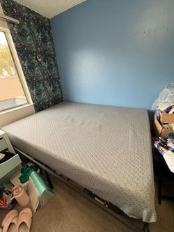 Queen mattress and frame