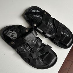 New Men’s Leather Sandals Size 41