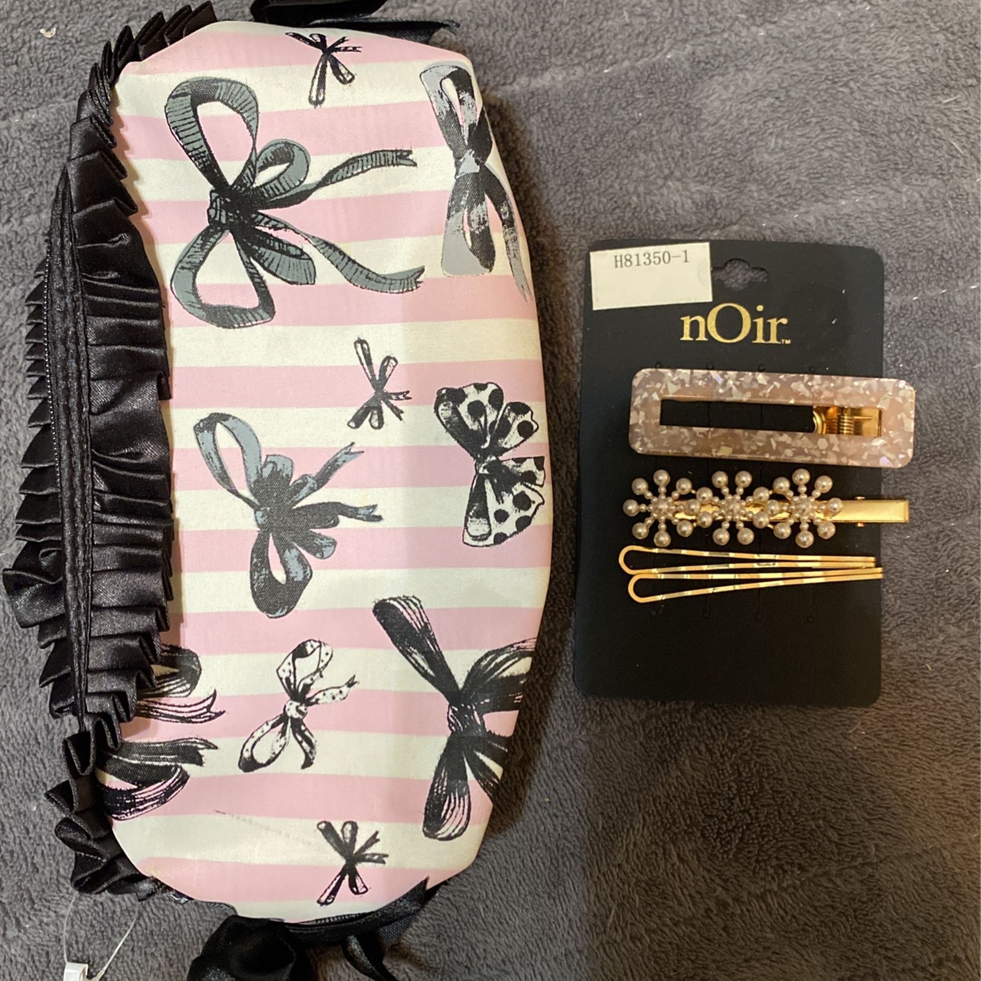 Claire’s Pouch And Hair Clips/ Barrettes