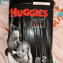 Huggies Size 2 And Pink Swaddle Thumbnail