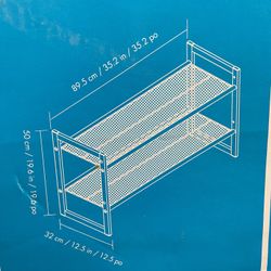 2-Tier  Stackable Extra Wide Metal Shoe Rack. I Have a Few available. 
