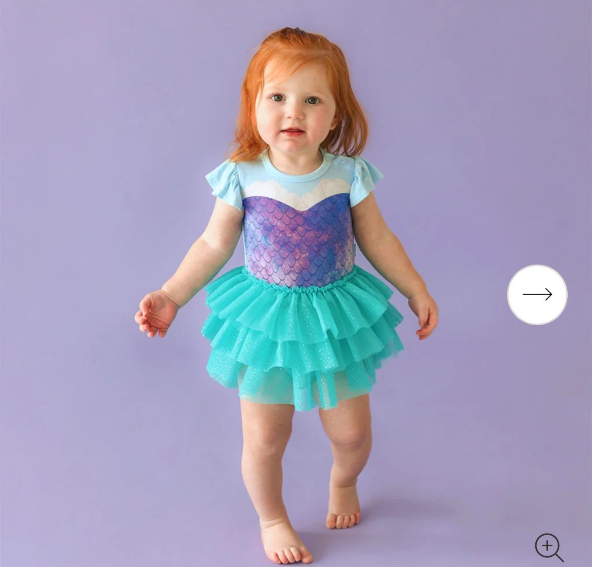 Disney's The Little Mermaid Magical Mermaid Tulle Skirt Bodysuit Dress