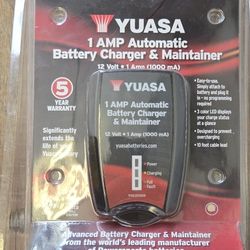 Yuasa 1 amp Automatic Battery Charger & Msintainer