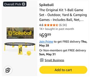 Spikeball The Original Kit 1-Ball Game Set