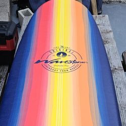 Wavestorm 8ft Foam Surfboard,  Tiny Dimple On Back, Very Good Condition