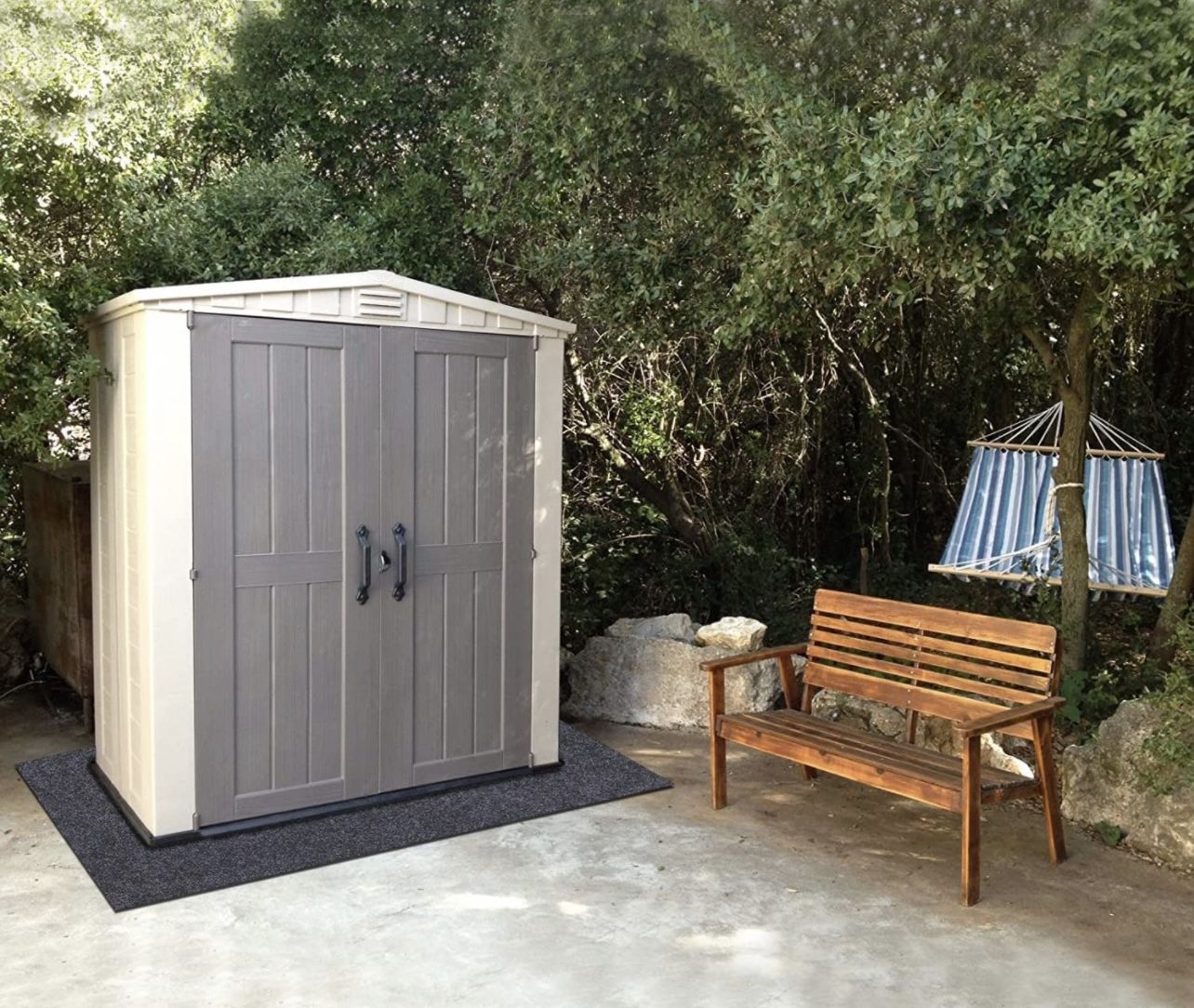 Outdoor Storage Shed Mat，Waterproof and Dustproof Outdoor Carport Mat