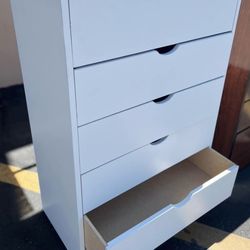 Kathy 5 Drawer  white