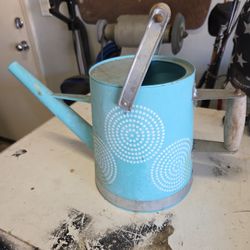 Old pail for watering here plants