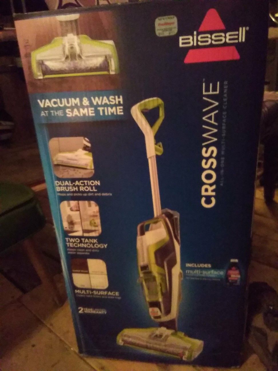 Brissel cross wave vacuum & wash at same time