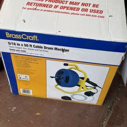 Cobra 5/16 in. x 50 ft. Cable Drum Machine