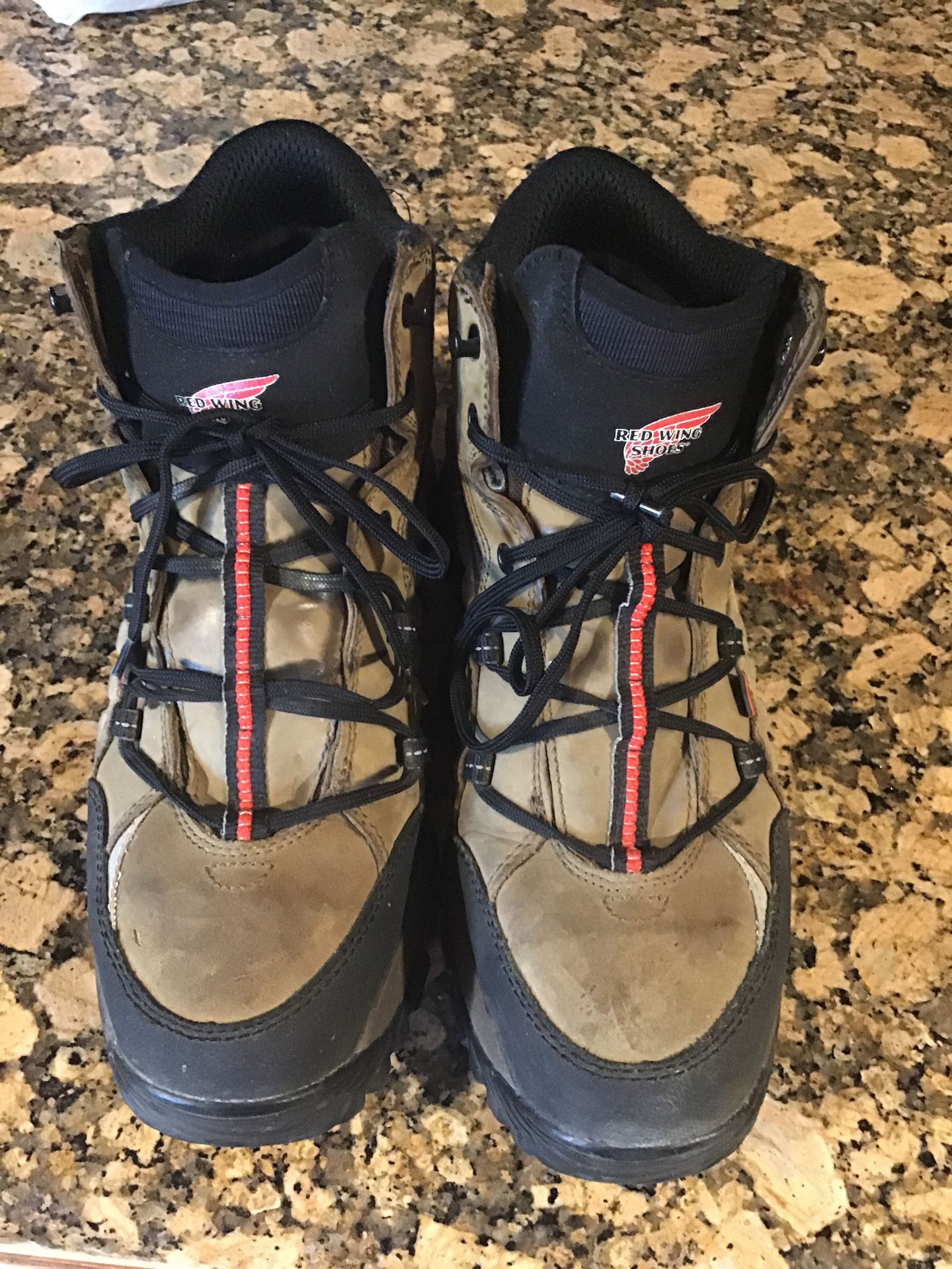 Red wings work boots waterproof steel toe very good condition size 10.5