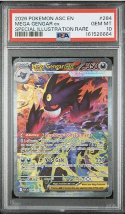 2026 POKEMON ASC EN-ASCENDED HEROES #284 MEGA GENGAR EX SPECIAL ILLUSTRATION RARE